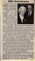 Sheldon, Mr. and Mrs. Gerald (6oth Anniversary)